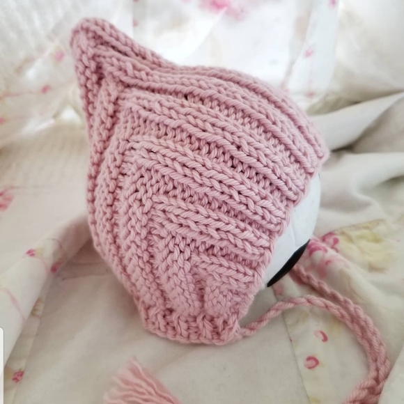 Other - Daylily Pink Baby Pixie Bonnet Hat